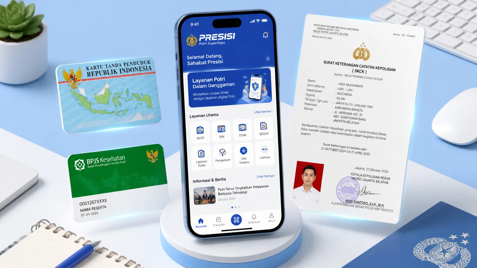 Cara Bikin SKCK Online 2026 Lewat HP dan Syarat BPJS Terbaru
